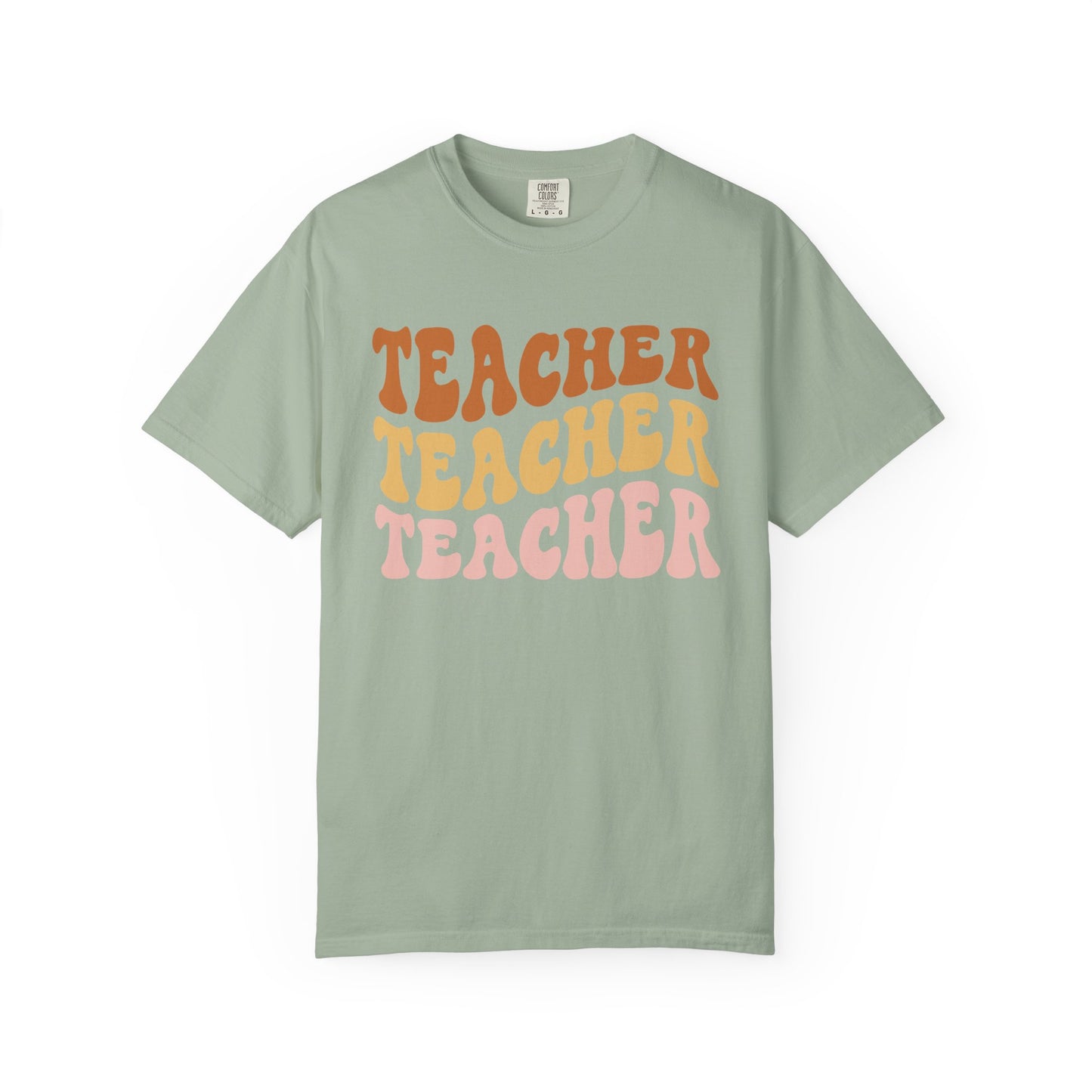 Teacher Comfort Colors Retro Shirt, Wavy Text Shirt, Teacher Wavy Text Shirt, Teacher Shirt, Gift For Teacher, In My Era Shirt