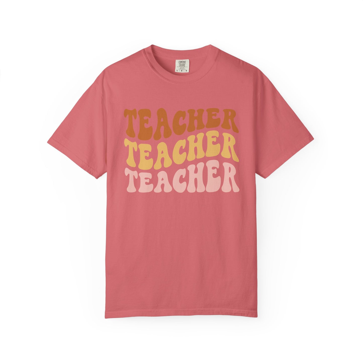 Teacher Comfort Colors Retro Shirt, Wavy Text Shirt, Teacher Wavy Text Shirt, Teacher Shirt, Gift For Teacher, In My Era Shirt