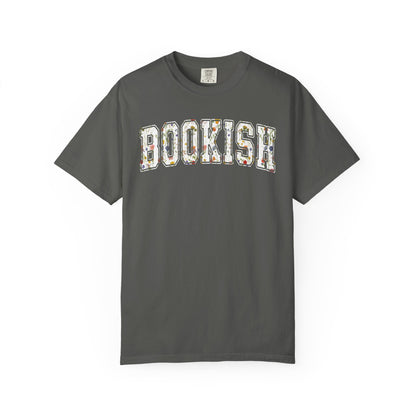 Book Comfort Colors Shirt Bookish Reading Flower T-Shirt Book Lover One More Chapter Tee Books and Coffee Librarian Tee for Teacher
