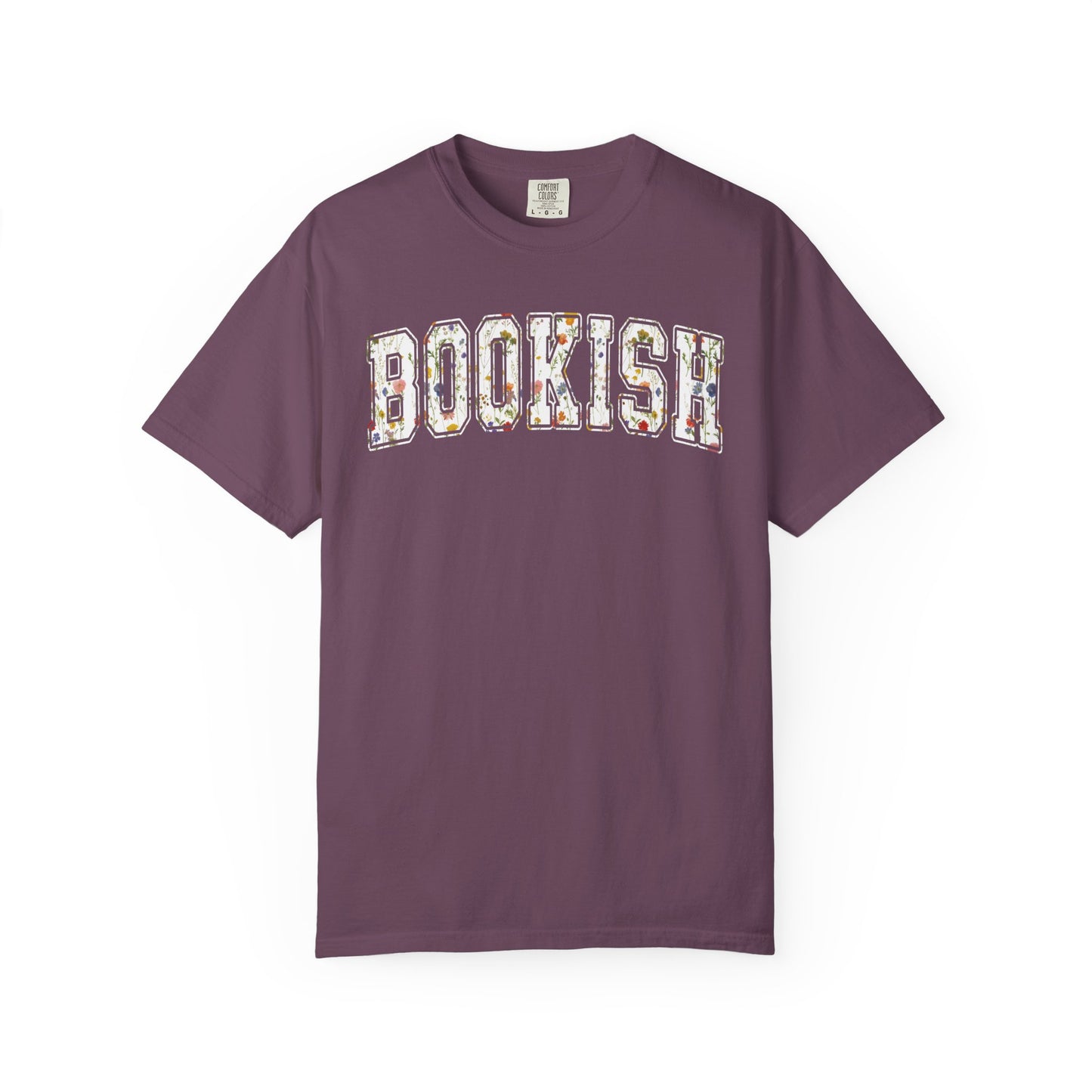 Book Comfort Colors Shirt Bookish Reading Flower T-Shirt Book Lover One More Chapter Tee Books and Coffee Librarian Tee for Teacher