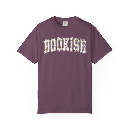 Book Comfort Colors Shirt Bookish Reading Flower T-Shirt Book Lover One More Chapter Tee Books and Coffee Librarian Tee for Teacher