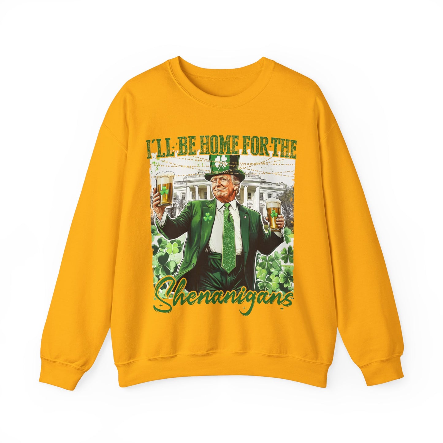 St Patricks Day Sweatshirt, Irish Shamrock Sweatshirt, Saint Patricks Day Trump Sweatshirt, Donald Trump St Patricks Sweater, Daddys Home