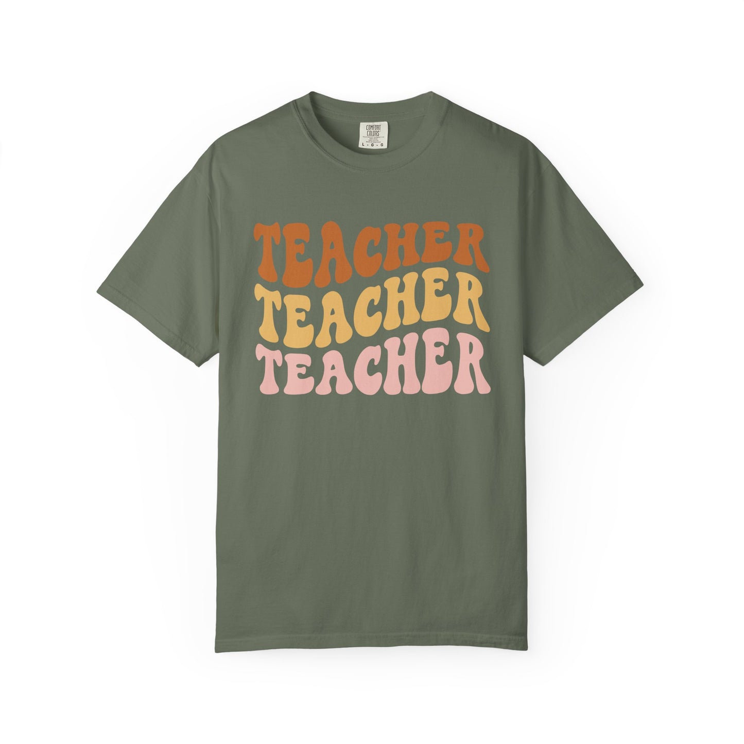 Teacher Comfort Colors Retro Shirt, Wavy Text Shirt, Teacher Wavy Text Shirt, Teacher Shirt, Gift For Teacher, In My Era Shirt