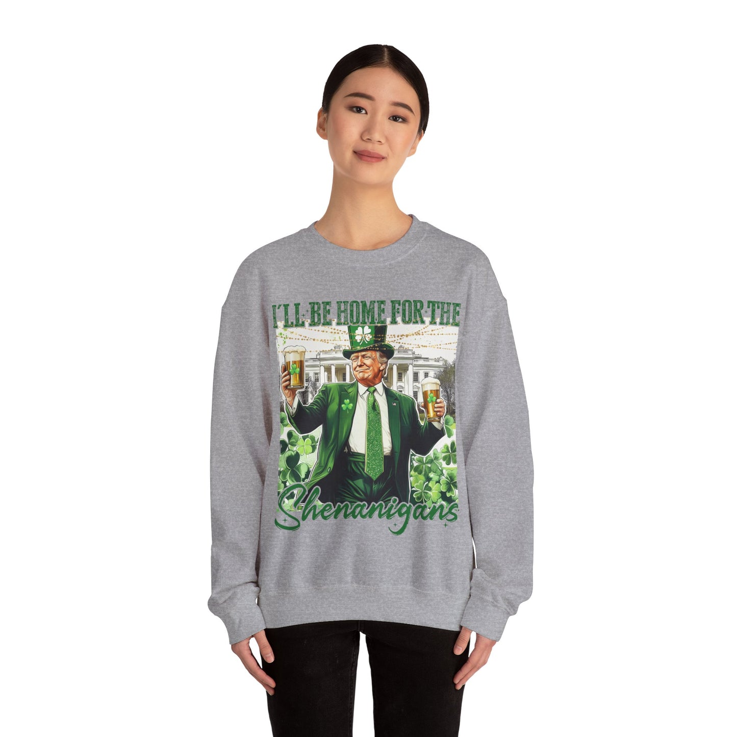 St Patricks Day Sweatshirt, Irish Shamrock Sweatshirt, Saint Patricks Day Trump Sweatshirt, Donald Trump St Patricks Sweater, Daddys Home