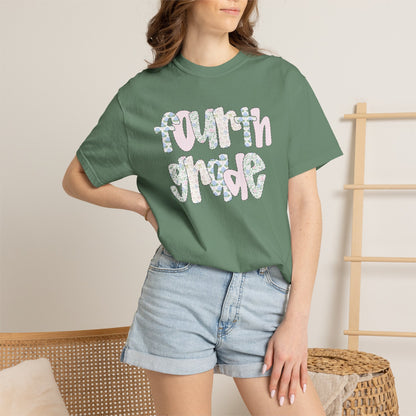 Comfort Colors Teacher Shirt, Kindergarten Teacher Shirt, Fourth Grade Teacher Shirt, 4th Grade Teacher Tee, Back to School Shirt