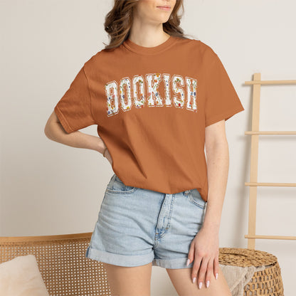 Book Comfort Colors Shirt Bookish Reading Flower T-Shirt Book Lover One More Chapter Tee Books and Coffee Librarian Tee for Teacher