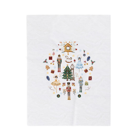 Custom Nutcracker Baby Blanket, Baby gift, Personalized Name, Stroller Blanket, Newborn Baby Gift