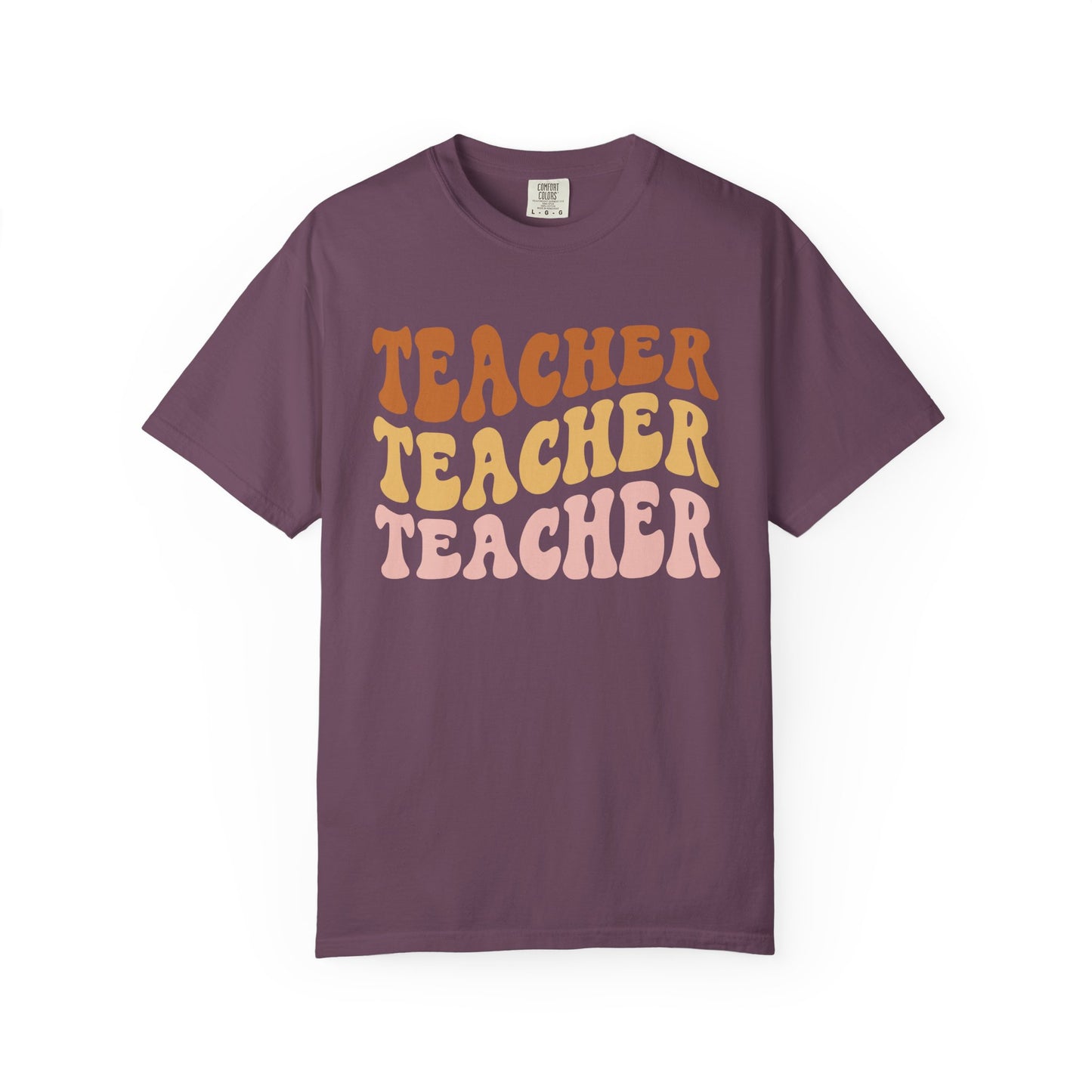 Teacher Comfort Colors Retro Shirt, Wavy Text Shirt, Teacher Wavy Text Shirt, Teacher Shirt, Gift For Teacher, In My Era Shirt