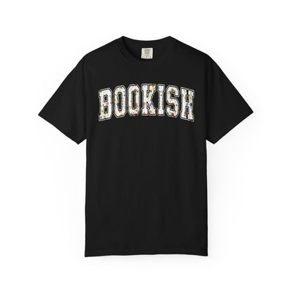 Book Comfort Colors Shirt Bookish Reading Flower T-Shirt Book Lover One More Chapter Tee Books and Coffee Librarian Tee for Teacher