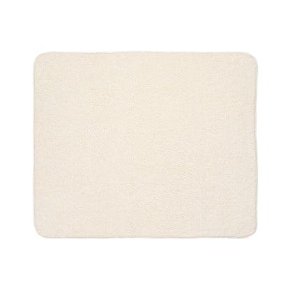 Baby Milestone Watercolor Teddy Fleece Sherpa Blanket