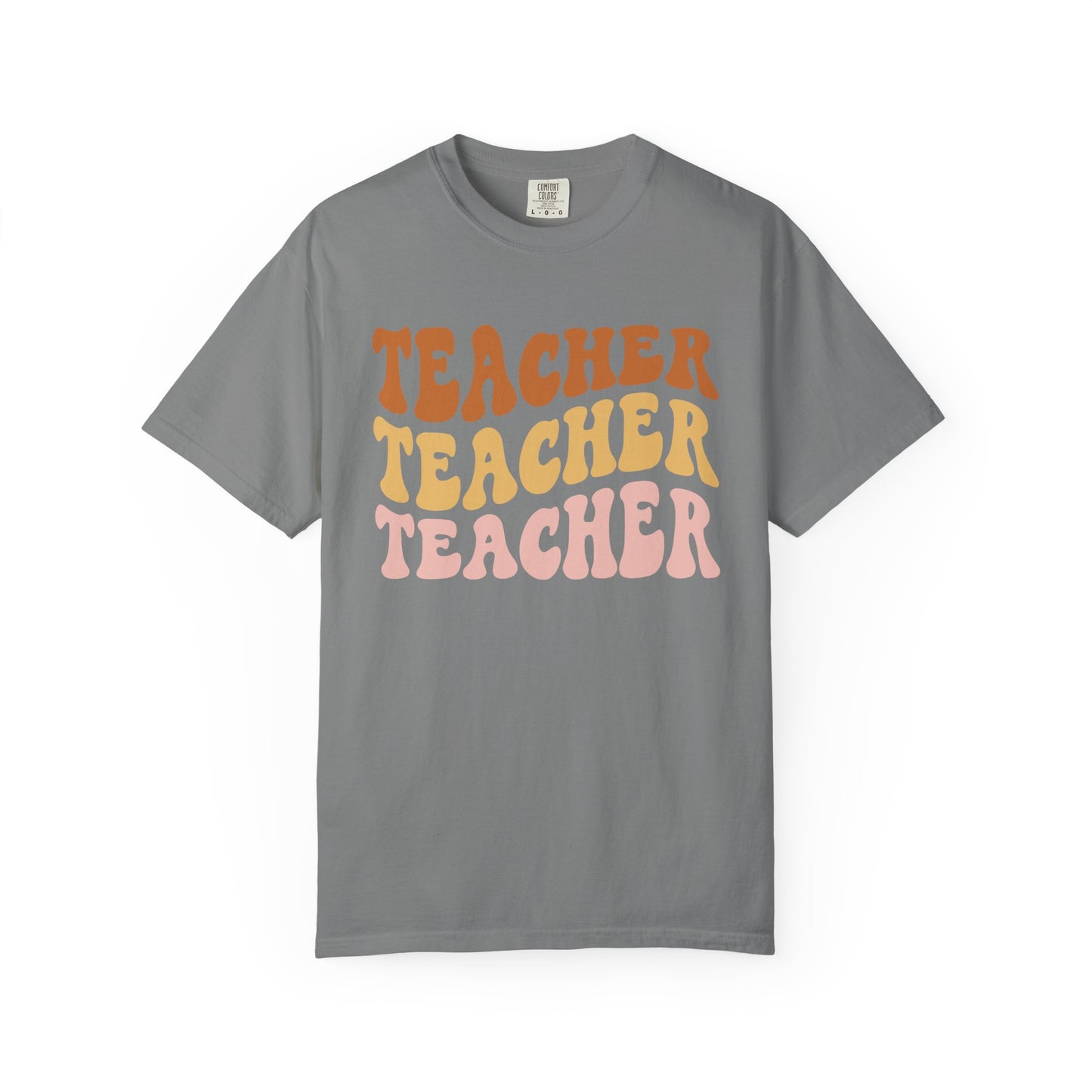 Teacher Comfort Colors Retro Shirt, Wavy Text Shirt, Teacher Wavy Text Shirt, Teacher Shirt, Gift For Teacher, In My Era Shirt