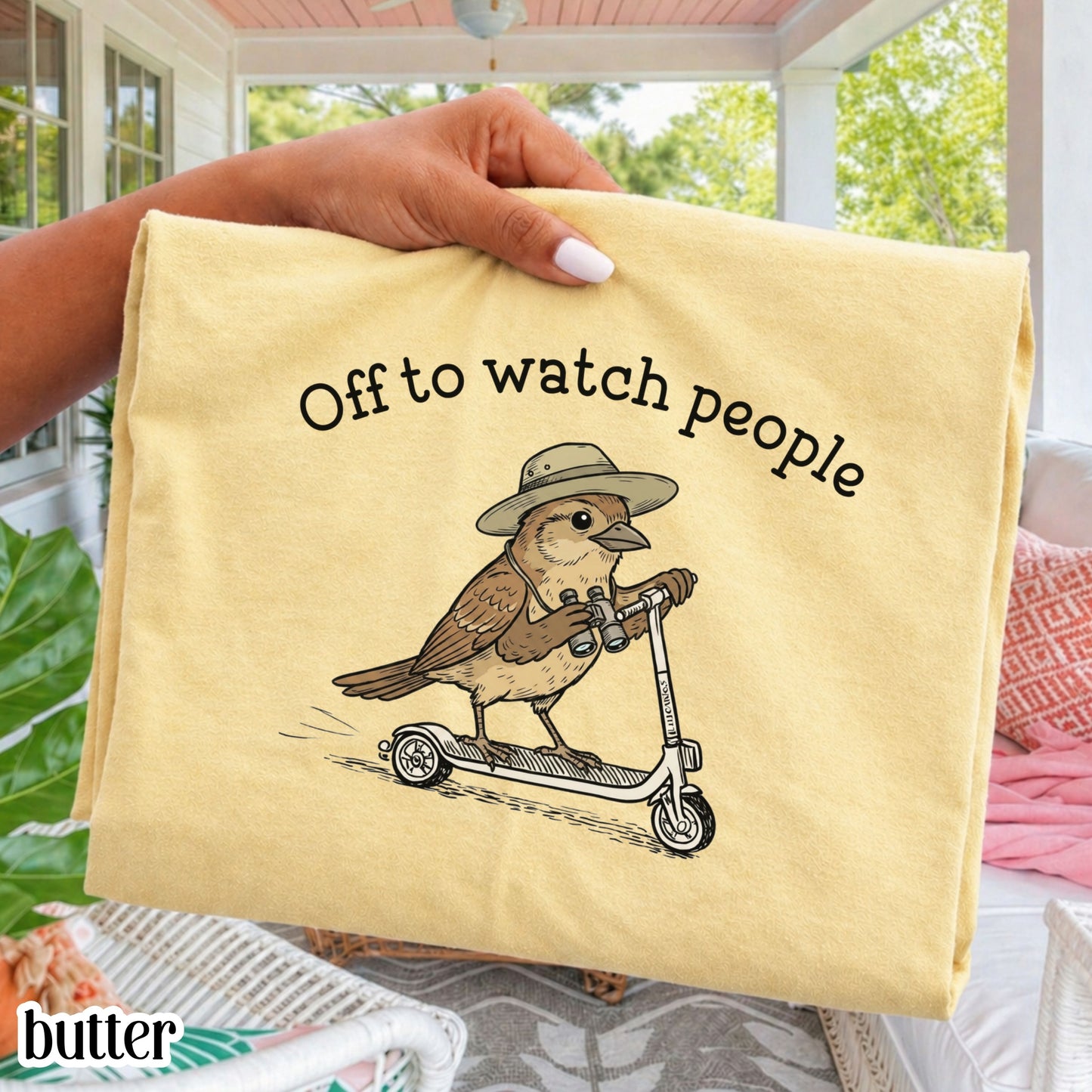 Comfort Colors® Birdwatching Shirt Funny Bird Off to Watch People T-Shirt Nature Bird Nerd Tee Nature Lover For Birding Bird Watcher Gift