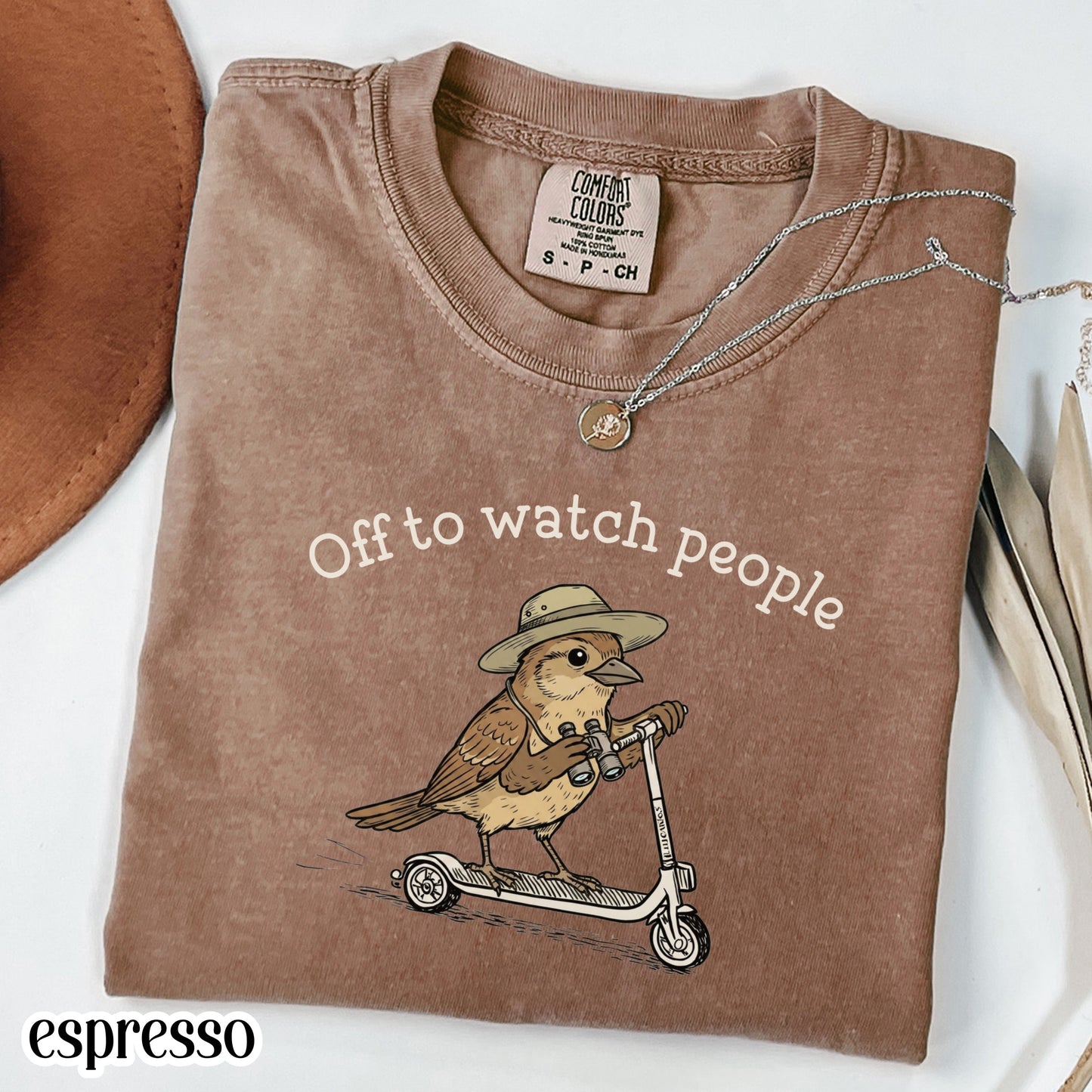 Comfort Colors® Birdwatching Shirt Funny Bird Off to Watch People T-Shirt Nature Bird Nerd Tee Nature Lover For Birding Bird Watcher Gift