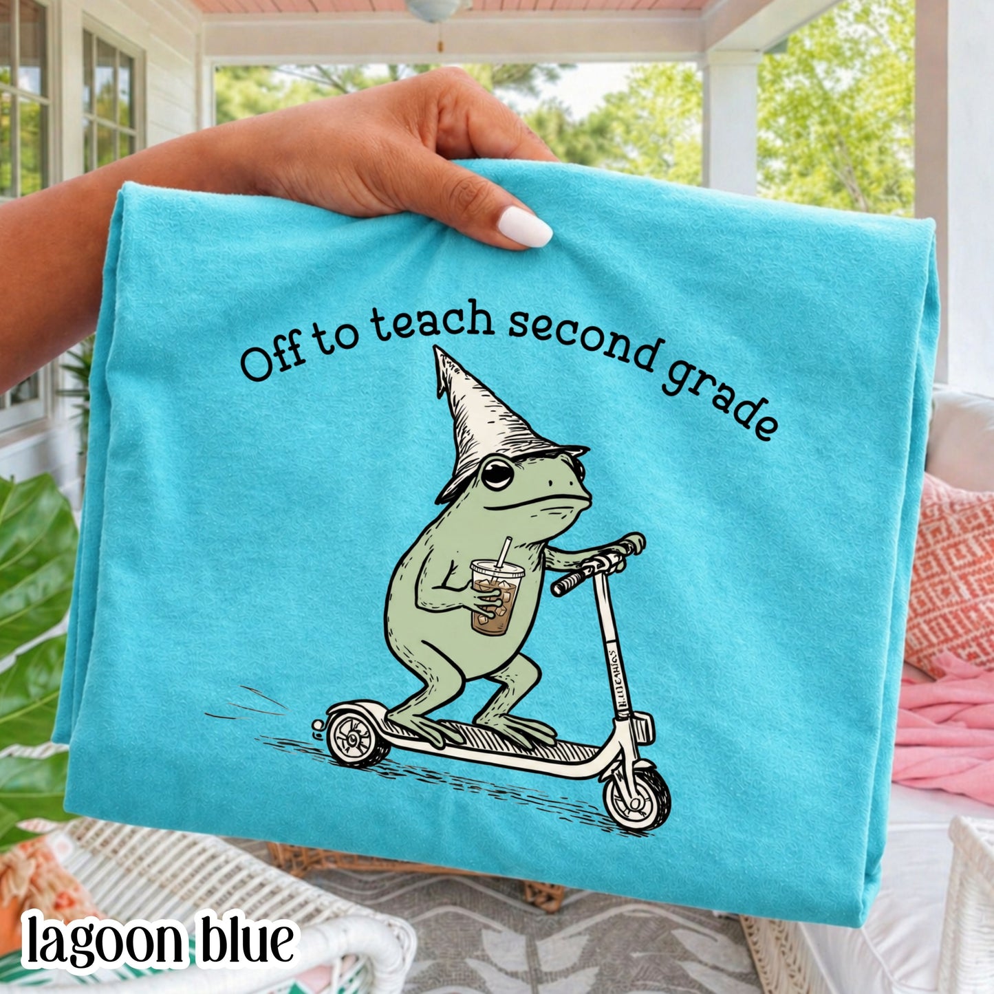 Comfort Colors® Second Grade Shirt 2nd Grade Teacher Back to School T-shirt Silly Off To Teach Frog Iced Coffee Tee Cute Elementary Teacher