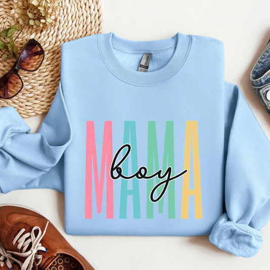 Boy Mama Sweatshirt, Mama Sweater, Gift for Mom, Mama Sweatshirt, Mothers Day Gift , Birthday Gift for Mom,  Proud Mom Crewneck, Pullover