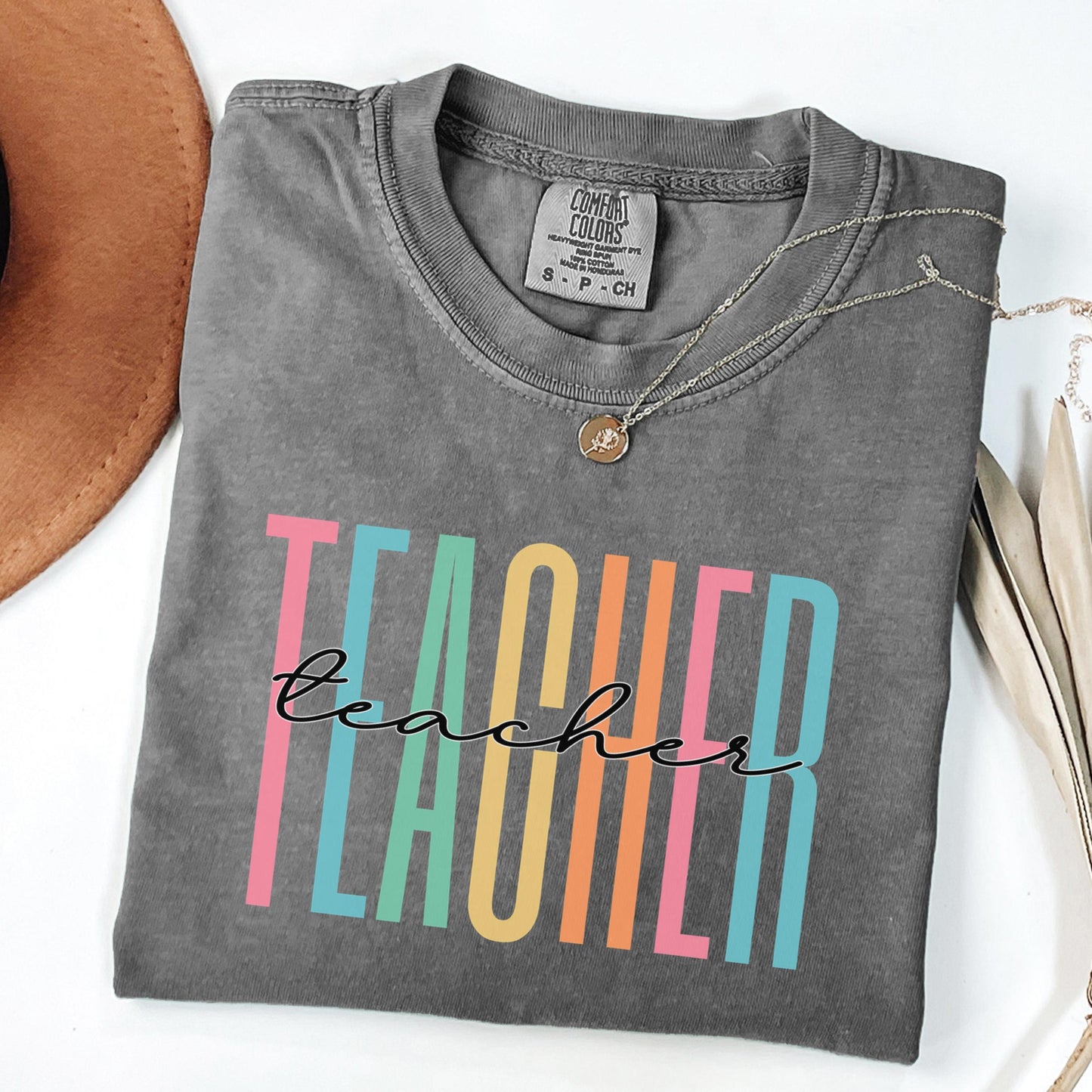 Comfort Colors® Teacher Shirt, Teacher Team Shirts, Personalized School Tshirt, Teacher Gift, Customized Name Teacher Shirt Gifts, Educator