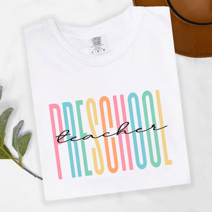 Preschool Teacher Shirt, Comfort Colors® Preschool Teacher Shirt, Pre K Teacher Shirt, First Day Of Preschool Shirt, Back To School Shirt