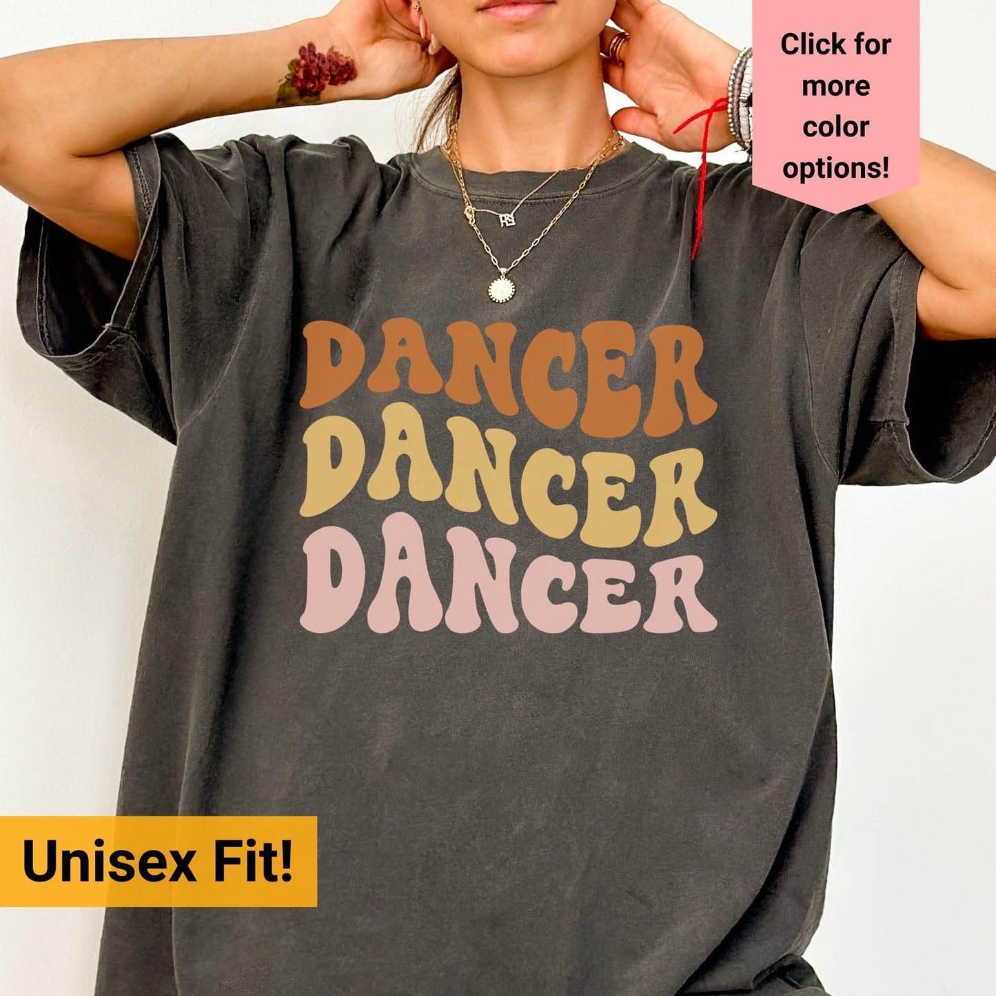 Dancer Comfort Colors Retro Shirt, Wavy Text Shirt, Dance Wavy Text Shirt, Dancer Shirt, Gift For Dancer, In My Era Shirt, Dance Teacher