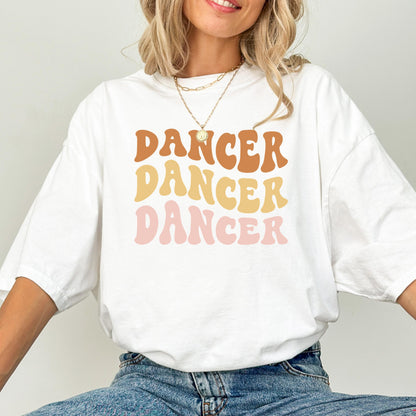 Dancer Comfort Colors Retro Shirt, Wavy Text Shirt, Dance Wavy Text Shirt, Dancer Shirt, Gift For Dancer, In My Era Shirt, Dance Teacher