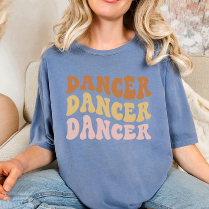 Dancer Comfort Colors Retro Shirt, Wavy Text Shirt, Dance Wavy Text Shirt, Dancer Shirt, Gift For Dancer, In My Era Shirt, Dance Teacher