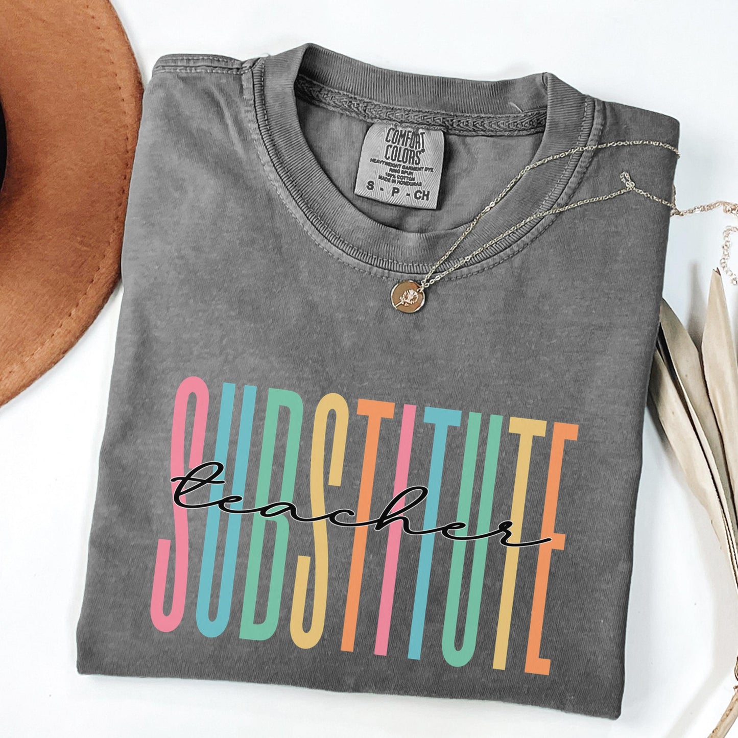 Substitute Teacher Shirt, Comfort Colors® Teacher Shirt, Teacher Team Shirts, School Tshirt, Teacher Gift, Customized Name Teacher Shirt