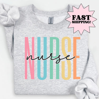 Nurse Sweatshirt, Nurse Sweatshirt, Nurse Graduation, Nurse Birthday Gift, Nurse Shirt, New Nurse Gift, RN LPN CNA Nurse Graduation Gift