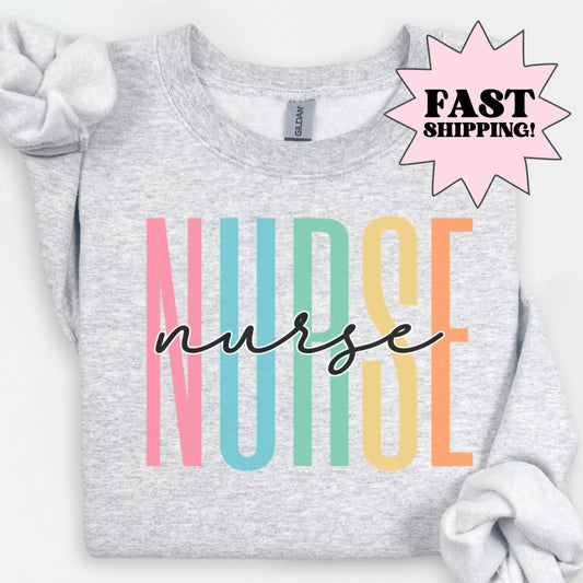 Nurse Sweatshirt, Nurse Sweatshirt, Nurse Graduation, Nurse Birthday Gift, Nurse Shirt, New Nurse Gift, RN LPN CNA Nurse Graduation Gift