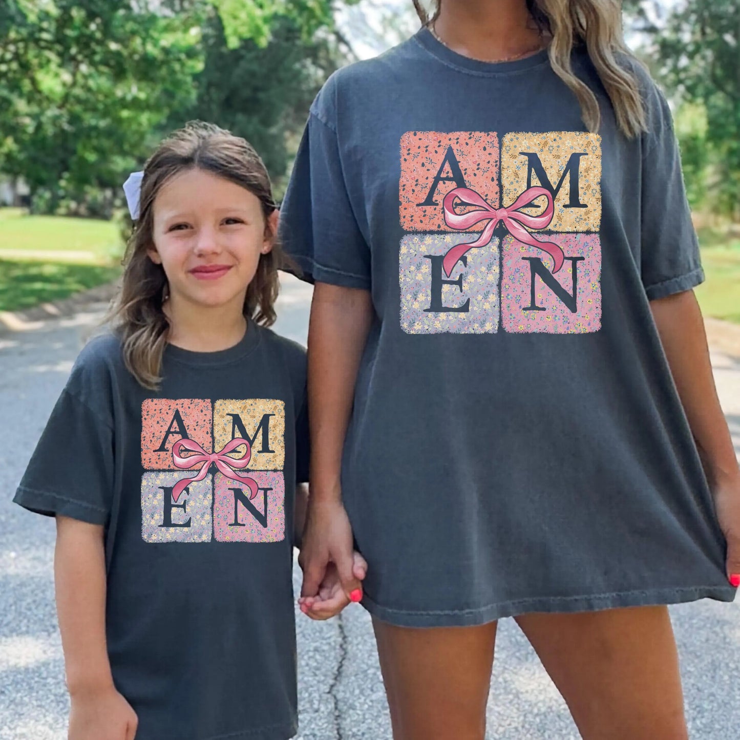 Mama and Mini Shirt, Mommy Me Christian Shirt, Amen Shirt, Christian Scripture Shirt, Comfort Colors Shirt, Matching Easter Shirts