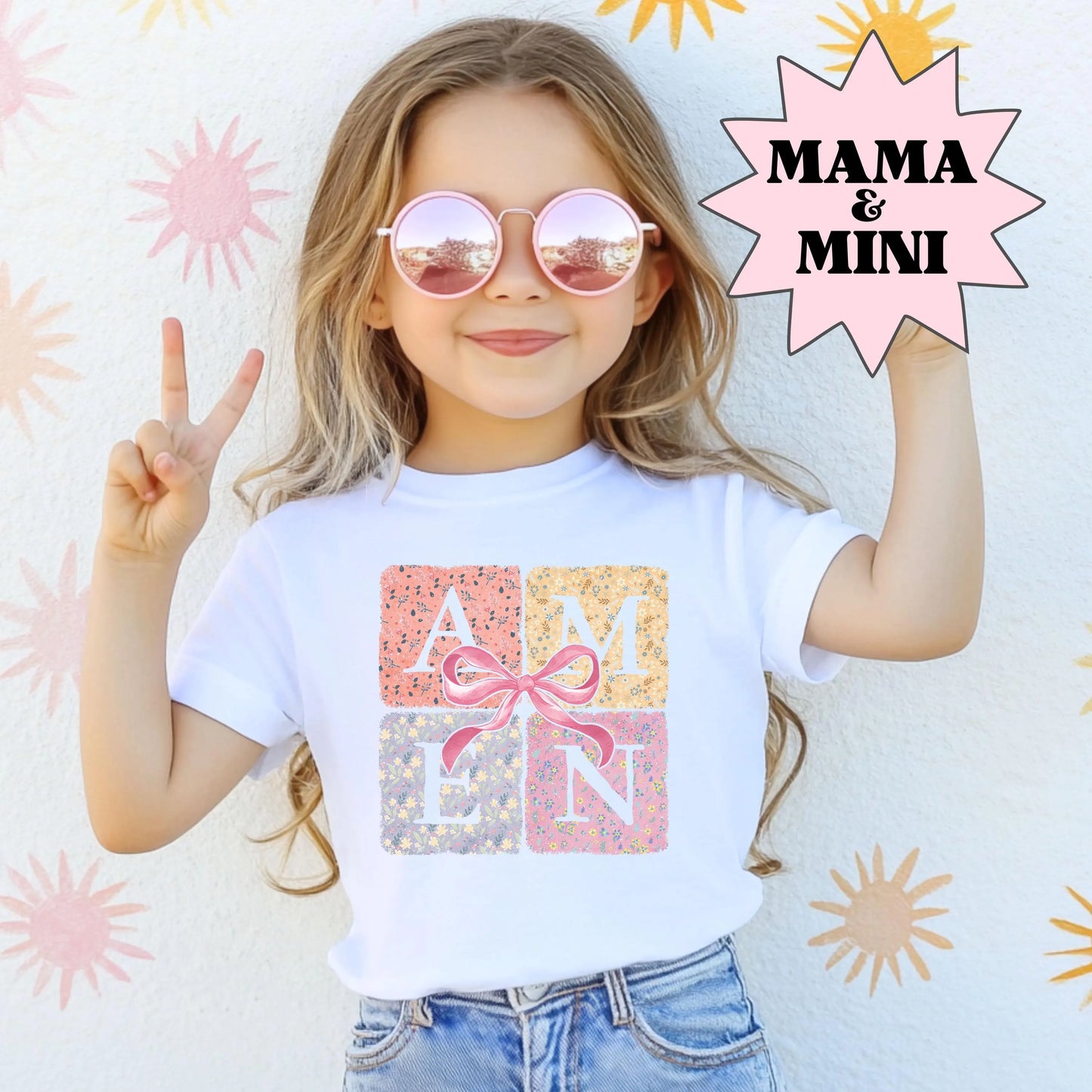 Mama and Mini Shirt, Mommy Me Christian Shirt, Amen Shirt, Christian Scripture Shirt, Comfort Colors Shirt, Matching Easter Shirts
