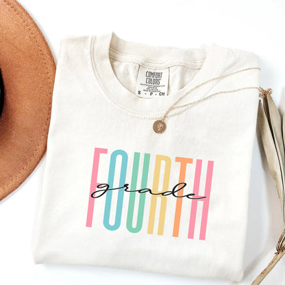 Fourth Grade Shirt, Education Tee, Teacher Gift, 4th Grade Teacher Shirt, Teacher Appreciation, Comfort Colors, Teaching Tee