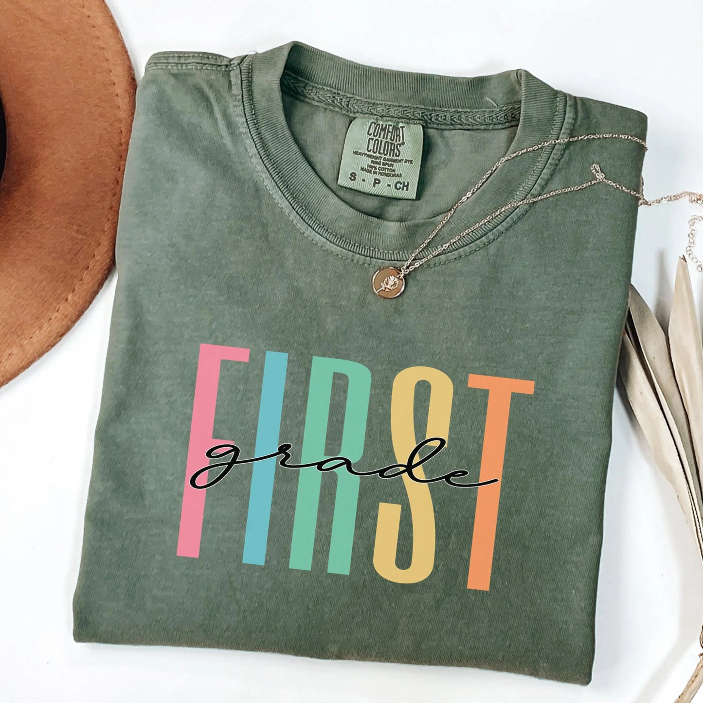 Comfort Colors® First Grade Teacher Shirt, 1st Grade Teacher Shirt, 1st Grade T-Shirt, First Grade TShirt, Elementary School, Teaching Shirt