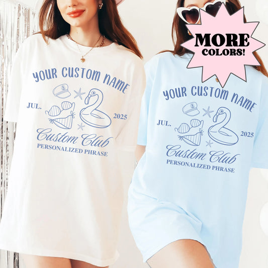 Bachelorette Shirt, Custom Name Social Club Shirt, Girls Trip Shirts, Cruise Shirts, Bachelorette Party Matching Shirts, Mexico Trip