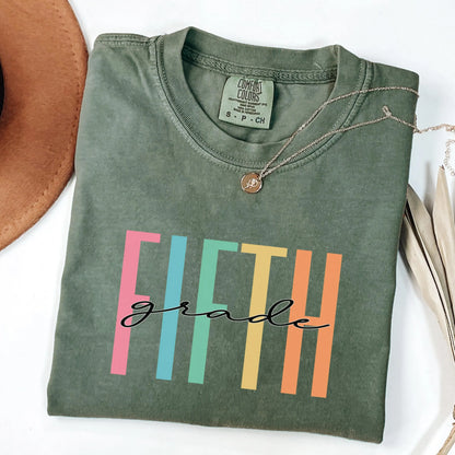 Fifth Grade Teacher Shirt, Education Tee, Teacher Gift, 5th Grade Teacher Shirt, Teacher Appreciation, Comfort Colors, Teaching Tee