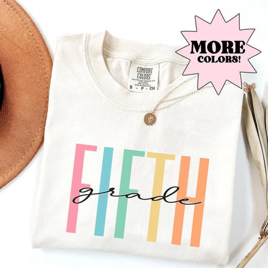 Fifth Grade Teacher Shirt, Education Tee, Teacher Gift, 5th Grade Teacher Shirt, Teacher Appreciation, Comfort Colors, Teaching Tee