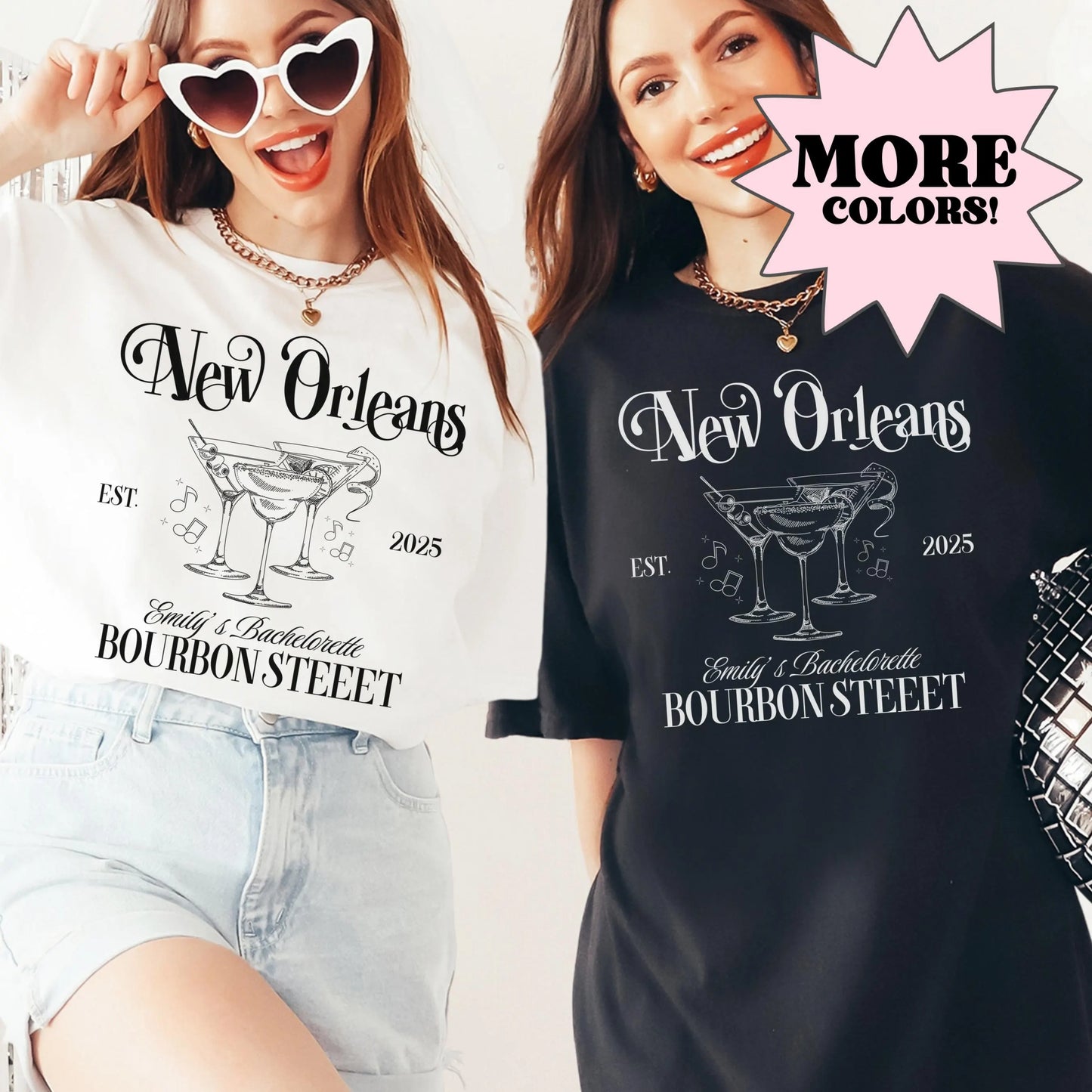 New Orleans Bachelorette Shirts, Custom NOLA Bachelorette Shirt, Mardi Gras Bachelorette, Matching Group Shirts, Bridal Party Girls Trip