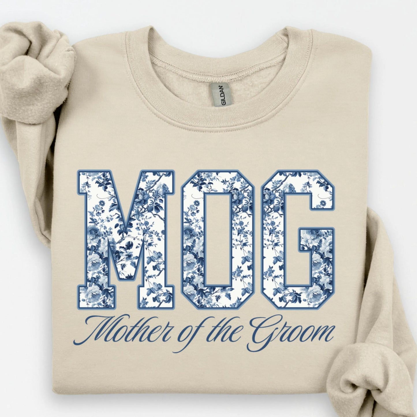 Toile De Jouy Mother of the Groom Sweatshirt, MOG Shirts, Getting Ready Bridal Party Outfit, Groom Mom Gift, Coquette Mama Sweater
