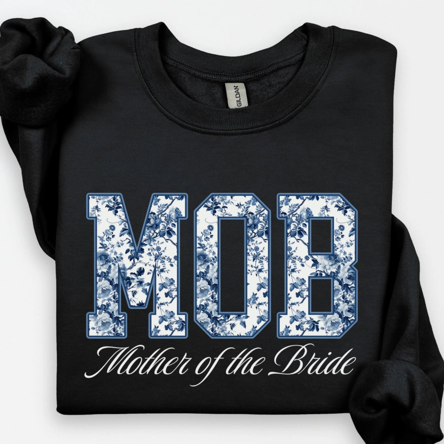 Toile De Jouy Mother of the Bride Sweatshirt, MOB Shirts, Getting Ready Bridal Party Outfit, Floral Bride Mom Gift, Coquette Mama Sweater