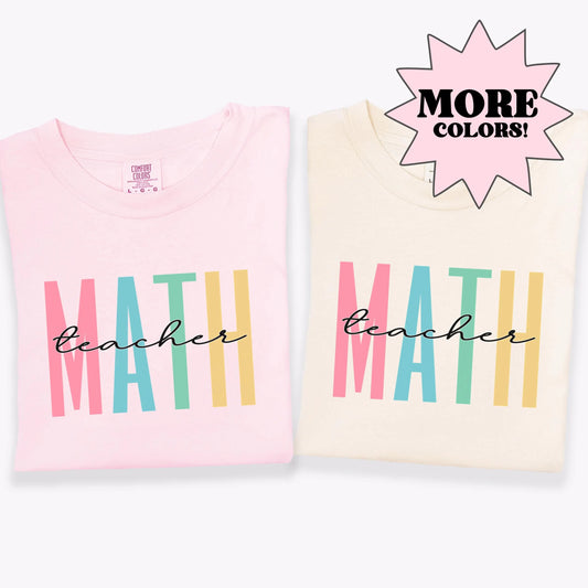 Math Teacher Shirt, Math Lover Shirt, Math Teacher Gift, Back To School Gift, Comfort Colors Math Shirt, Geometry Teacher, Algebra Teacher