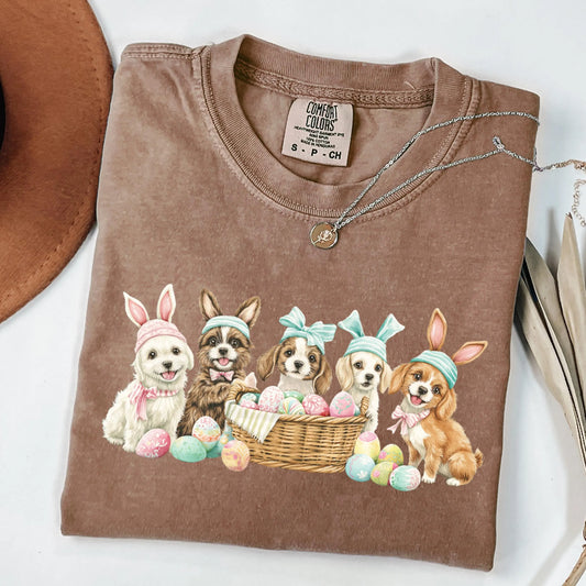 Easter Dogs Shirt Comfort Colors, Cute Dog Shirt, Easter Dogs Shirt, Dog Lover Easter Gift, Funny Easter Graphic Tee, Dog Mom Easter Gift