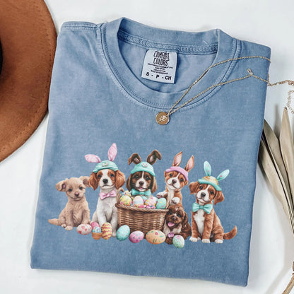 Cute Easter Dogs Shirt Comfort Colors, Dog Shirt, Easter Dogs Shirt, Dog Lover Easter Gift, Funny Easter Graphic Tee, Dog Mom Easter Gift