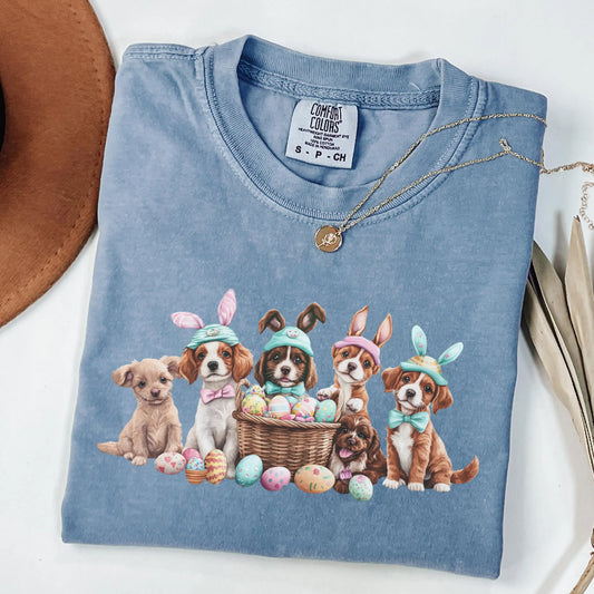 Cute Easter Dogs Shirt Comfort Colors, Dog Shirt, Easter Dogs Shirt, Dog Lover Easter Gift, Funny Easter Graphic Tee, Dog Mom Easter Gift