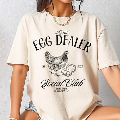 Christian Easter Shirts, Local Egg Dealer T-Shirt, Happy Easter Gifts, Retro Chicken Shirt, Farm Shirt, Chicken Lover Gift, Farmer Gifts