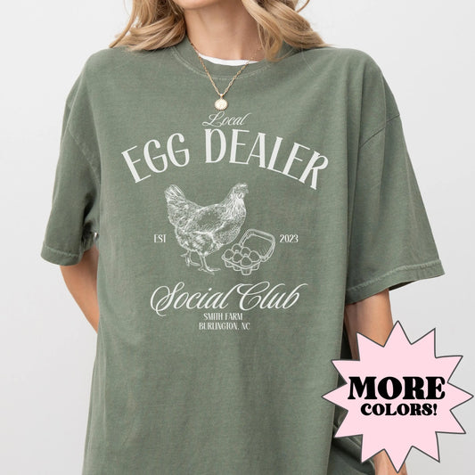 Christian Easter Shirts, Local Egg Dealer T-Shirt, Happy Easter Gifts, Retro Chicken Shirt, Farm Shirt, Chicken Lover Gift, Farmer Gifts