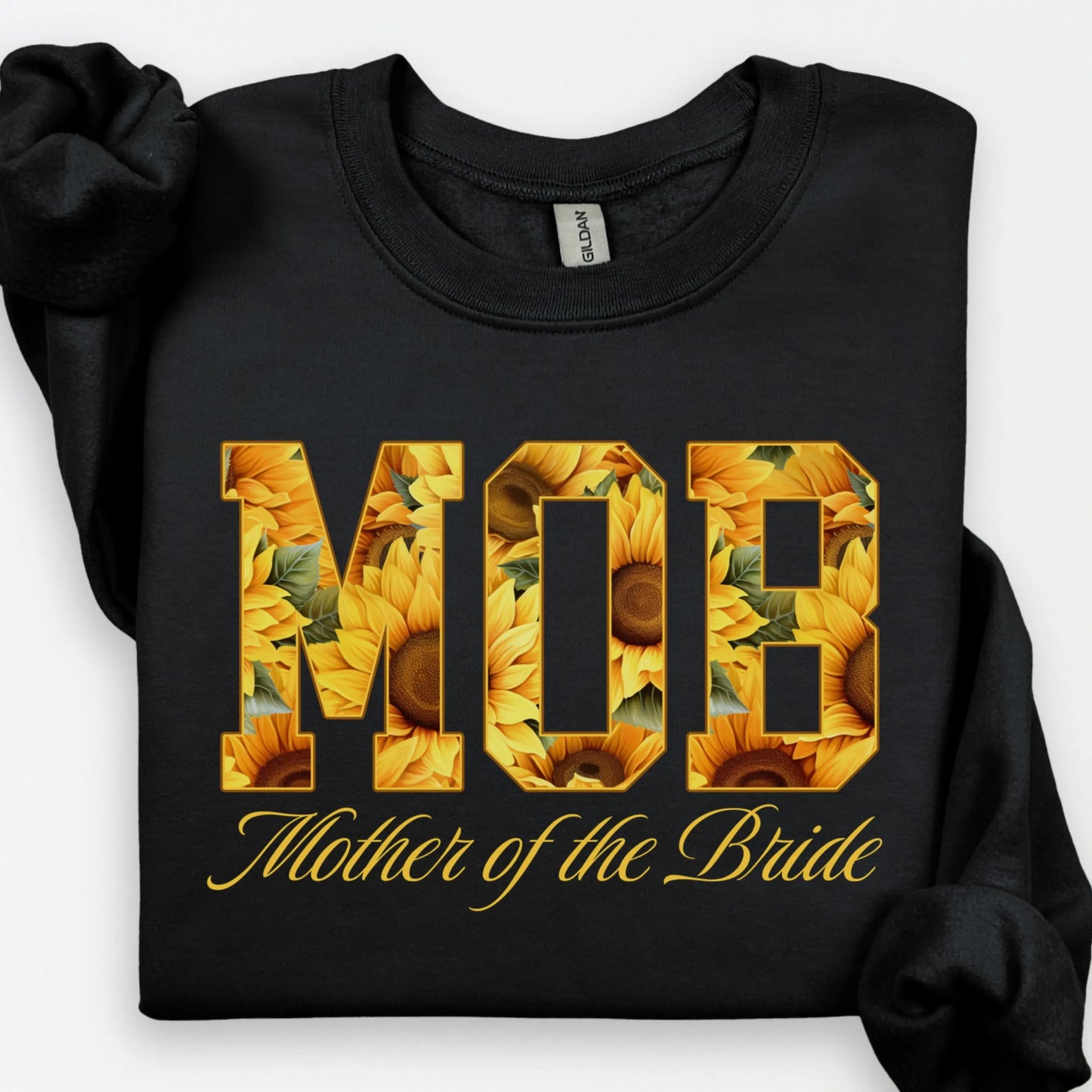 Mother of the Bride Sweatshirt, MOB Shirts, Sunflower Wedding, Floral Bride Mom Gift, Mama Sweater, MOB gift, Bridal Party Sweater
