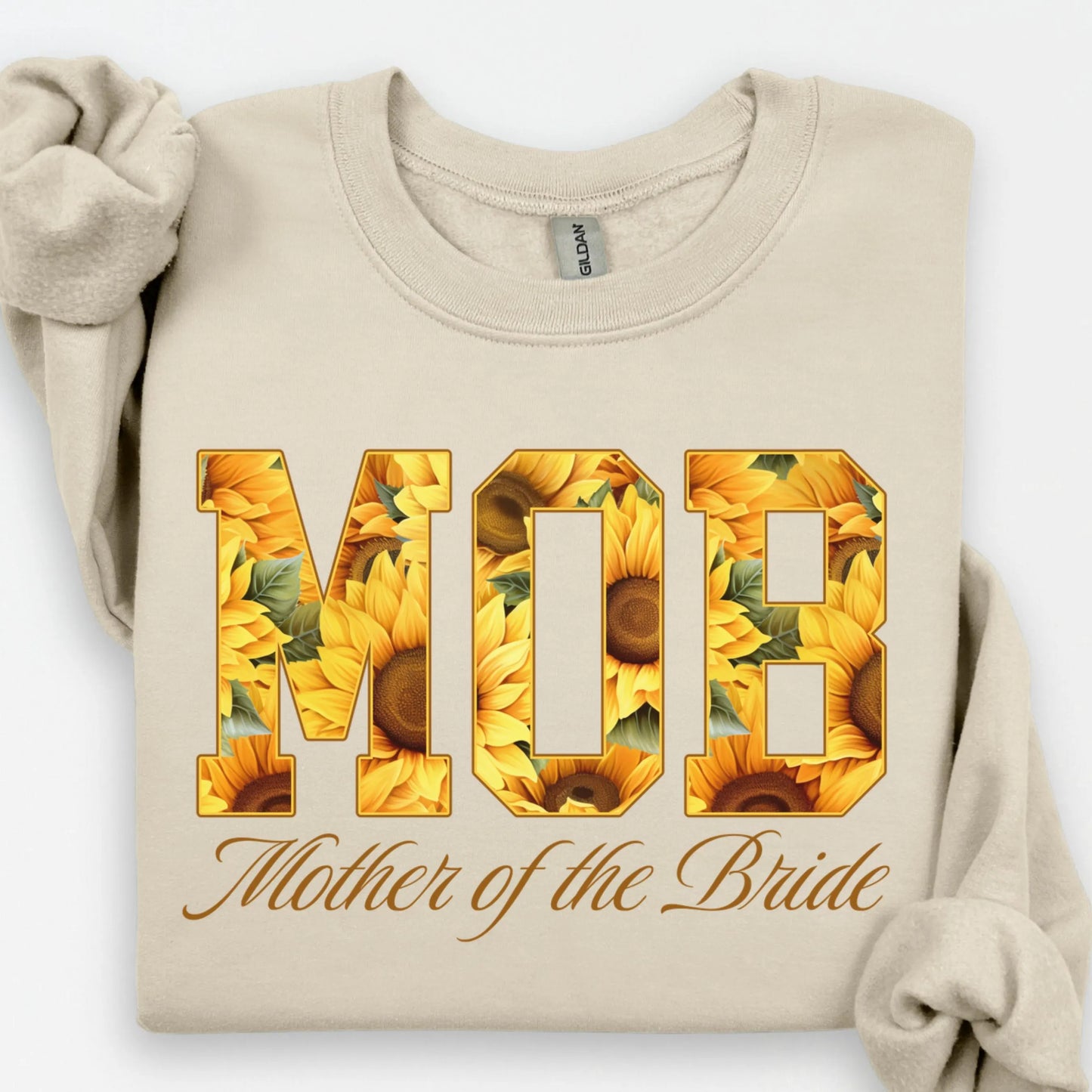 Mother of the Bride Sweatshirt, MOB Shirts, Sunflower Wedding, Floral Bride Mom Gift, Mama Sweater, MOB gift, Bridal Party Sweater