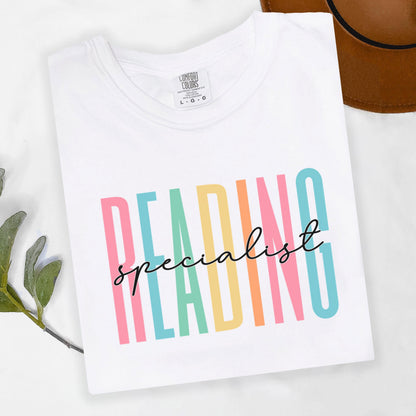 Reading Specialist Shirt, Teacher Shirt, Book Lover Teacher, Literacy Educator Shirt, Book-themed Teacher Shirt, ABC shirt, Reading Shirt
