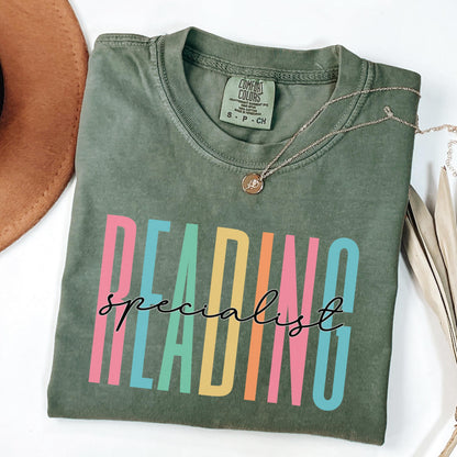 Reading Specialist Shirt, Teacher Shirt, Book Lover Teacher, Literacy Educator Shirt, Book-themed Teacher Shirt, ABC shirt, Reading Shirt