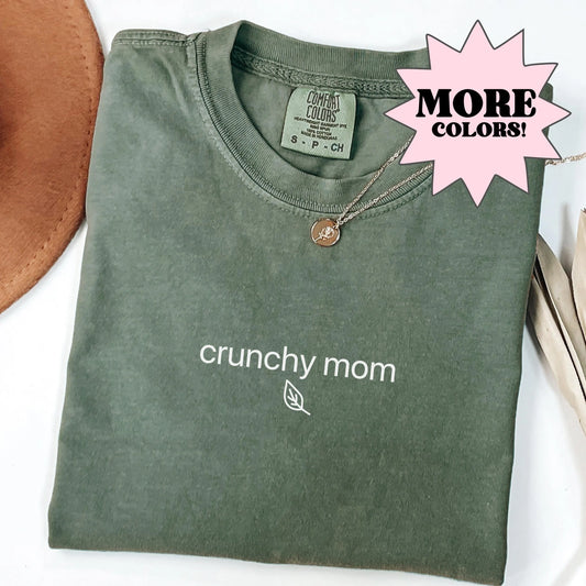 Comfort Colors Crunchy Mom Shirt, Health Fitness Mama, Mom Shirt, Mom Life Shirt, Mothers Day Shirt, Mom Appreciation Shirt, Cool Moms Shirt