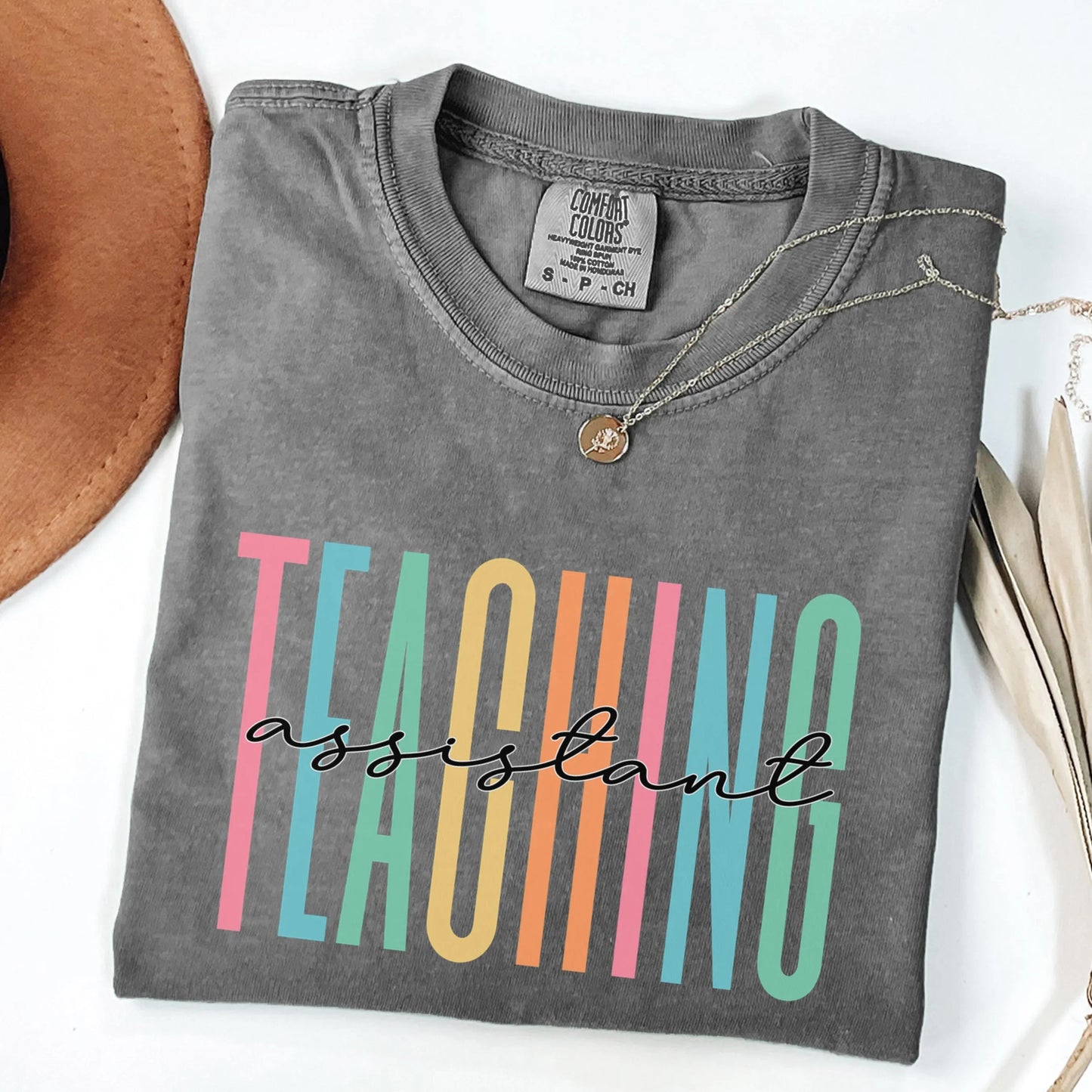 Teaching Assistant Shirt, Comfort Colors® Teacher Shirt, Teacher Team Shirts, Personalized School Tshirt, Teacher Gift, Teacher Shirt