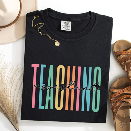 Teaching Assistant Shirt, Comfort Colors® Teacher Shirt, Teacher Team Shirts, Personalized School Tshirt, Teacher Gift, Teacher Shirt